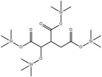 1-(Trimethylsiloxy)-1,2,3-propanetricarboxylic acid tris(trimethylsilyl) ester Structure