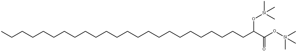 2-Trimethylsilyloxyhexacosanoic acid trimethylsilyl ester Struktur