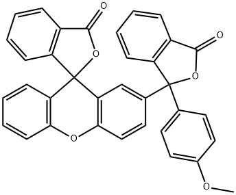 2'-[1,3-Dihydro-1-(4-methoxyphenyl)-3-oxoisobenzofuran-1-yl]spiro[isobenzofuran-1(3H),9'-[9H]xanthen]-3-one|