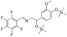 N-[2-Trimethylsilyloxy-2-(3-methoxy-4-trimethylsilyloxyphenyl)ethyl](pentafluorophenyl)methanimine,55517-87-8,结构式