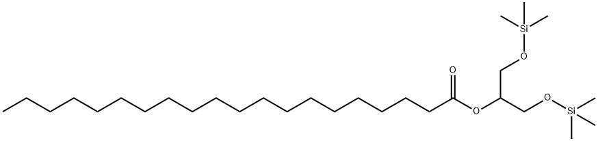 Icosanoic acid 2-trimethylsilyloxy-1-[(trimethylsilyloxy)methyl]ethyl ester 结构式