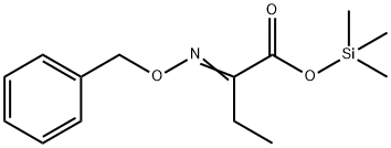 2-[(Phenylmethoxy)imino]butanoic acid trimethylsilyl ester Structure