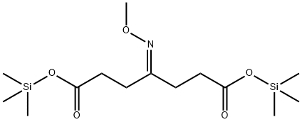 4-(Methoxyimino)heptanedioic acid bis(trimethylsilyl) ester Structure