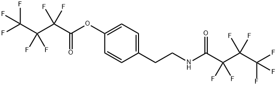 4-[2-[(2,2,3,3,4,4,4-Heptafluoro-1-oxobutyl)amino]ethyl]phenylheptafluorobutyrate Struktur