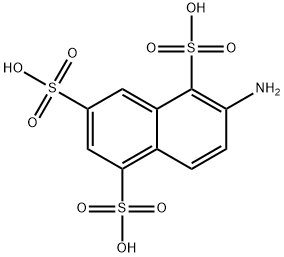 6-aminonaphthalene-1,3,5-trisulphonic acid Struktur