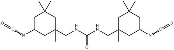 3,3'-(ureylenedimethylene)bis(3,5,5-trimethylcyclohexyl) diisocyanate  Structure