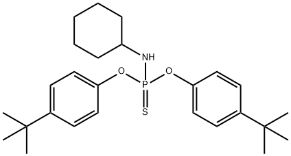 O,O-bis(4-tert-butylphenyl) N-cyclohexylphosphoramidothioate,55526-73-3,结构式