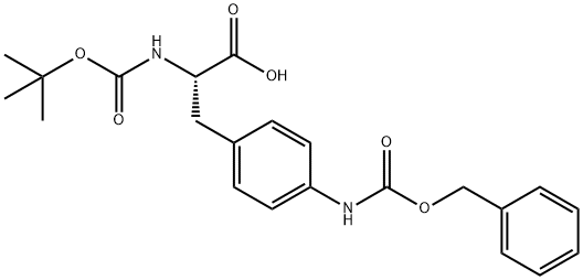 Boc-p(NH-Z)-L-Phe-OH 化学構造式
