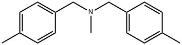 N,4-ジメチル-N-(4-メチルフェニルメチル)ベンゼンメタンアミン 化学構造式