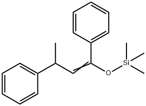 ([(1Z)-1,3-Diphenyl-1-butenyl]oxy)(trimethyl)silane 化学構造式