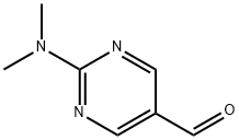 2-(ジメチルアミノ)ピリミジン-5-カルボアルデヒド 化学構造式