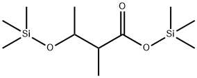 2-メチル-3-[(トリメチルシリル)オキシ]ブタン酸トリメチルシリル 化学構造式