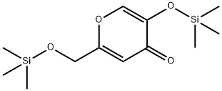 5-[(トリメチルシリル)オキシ]-2-[[(トリメチルシリル)オキシ]メチル]-4H-ピラン-4-オン 化学構造式