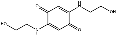 2,5-环己二烯-1,4-二酮,2,5-双[(2-羟基乙基)氨基]-, 5557-53-9, 结构式