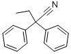 α-エチル-α-フェニルベンゼンアセトニトリル 化学構造式