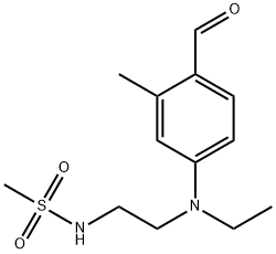 N-[2-[Ethyl(4-formyl-3-methylphenyl)amino]ethyl]methanesulfonamide 结构式