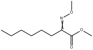 2-(メトキシイミノ)オクタン酸メチル 化学構造式