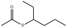 Thioacetic acid S-(1-ethylbutyl) ester Structure