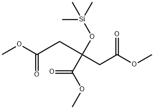 2-(Trimethylsiloxy)-1,2,3-propanetricarboxylic acid trimethyl ester Structure