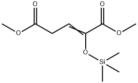 2-(Trimethylsiloxy)-2-pentenedioic acid dimethyl ester 结构式