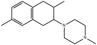 1-Methyl-4-(1,2,3,4-tetrahydro-3,7-dimethylnaphthalen-2-yl)piperazine,55591-14-5,结构式