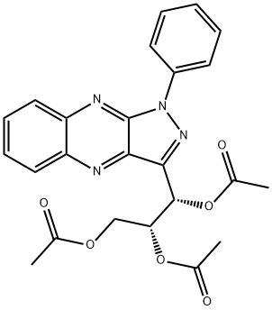 (1R,2S)-1-(1-Phenyl-1H-pyrazolo[3,4-b]quinoxalin-3-yl)-1,2,3-propanetriol triacetate,55591-21-4,结构式
