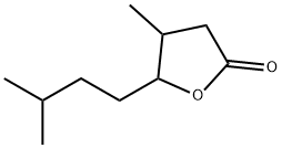 二氢-4-甲基-5-(3-甲基丁基)-2(3H)-呋喃酮,5561-08-0,结构式