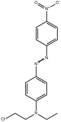 N-(2-chloroethyl)-N-ethyl-4-[(4-nitrophenyl)azo]aniline 结构式