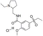 N-[(1-ethyl-2-pyrrolidinyl)methyl]-5-(ethylsulphonyl)-2-methoxybenzamide hydrochloride|