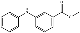 3-(フェニルアミノ)安息香酸メチル 化学構造式