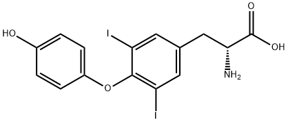 3,5-二碘-D-甲状腺素, 5563-89-3, 结构式