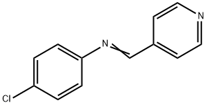 4-Chloro-N-(4-pyridinylmethylene)benzenamine Structure