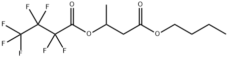 Heptafluorobutyric acid 3-butoxy-1-methyl-3-oxopropyl ester Structure