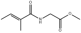 N-[(E)-2-Methyl-1-oxo-2-butenyl]glycine methyl ester, 55649-53-1, 结构式