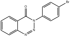 3-(4-Bromophenyl)-1,2,3-benzotriazin-4(3H)-one Struktur