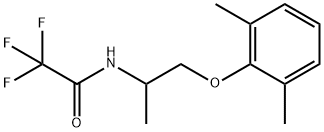N-[2-(2,6-Dimethylphenoxy)-1-methylethyl]-2,2,2-trifluoroacetamide,55649-88-2,结构式