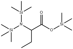 2-[Bis(trimethylsilyl)amino]butyric acid trimethylsilyl ester Structure