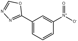 2-(3-ニトロフェニル)-1,3,4-オキサジアゾール 化学構造式