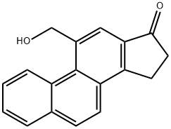 15,16-ジヒドロ-11-ヒドロキシメチル-17H-シクロペンタ[a]フェナントレン-17-オン 化学構造式