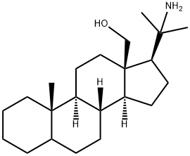 20-Amino-20-methylpregnan-18-ol Structure