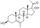 6-METHYL-17ALPHA-HYDROXYPREGNENOLONE,5566-13-2,结构式