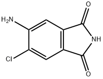 5-氨基-6-氯异吲哚啉-1,3-二酮, 5566-48-3, 结构式