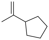 (1-Methylethenyl)cyclopentane 结构式