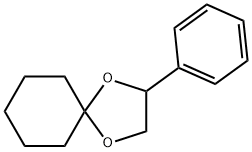 2-フェニル-1,4-ジオキサスピロ[4.5]デカン 化学構造式