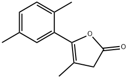 5-(2,5-Dimethylphenyl)-4-methyl-2(3H)-furanone Struktur