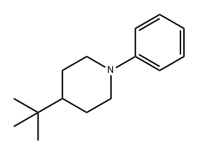 1-フェニル-4-tert-ブチルピペリジン 化学構造式