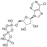 6-chloro-9 beta-D-ribofuranosylpurine-5'-triphosphate Structure