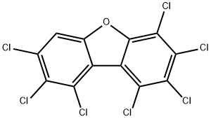1,2,3,4,7,8,9 -七氯二苯并呋喃,55673-89-7,结构式