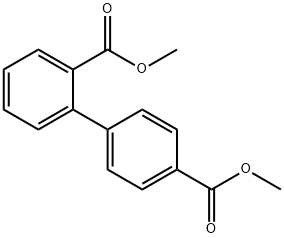 1,1'-ビフェニル-2,4'-ジカルボン酸ジメチル 化学構造式