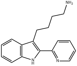 4-(2-PYRIDIN-2-YL-1H-INDOL-3-YL)-BUTYLAMINE 化学構造式